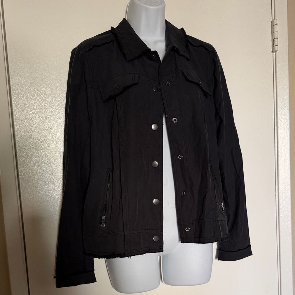 GO BY GO SILK Black Jacket